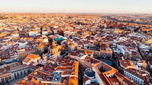 Intercontinental Madrid skyline view